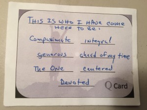 Q Card